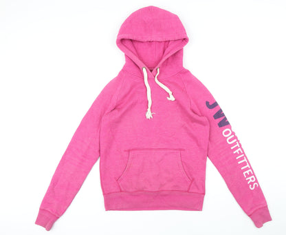 Womens UK Size 8 Jack Wills Pink Pullover Hoodie