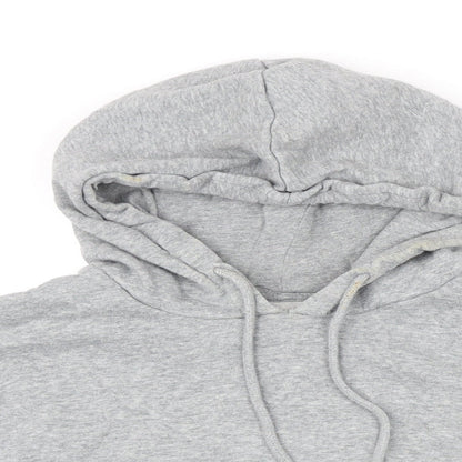 Pieces Womens Grey Polyester Pullover Hoodie Size M
