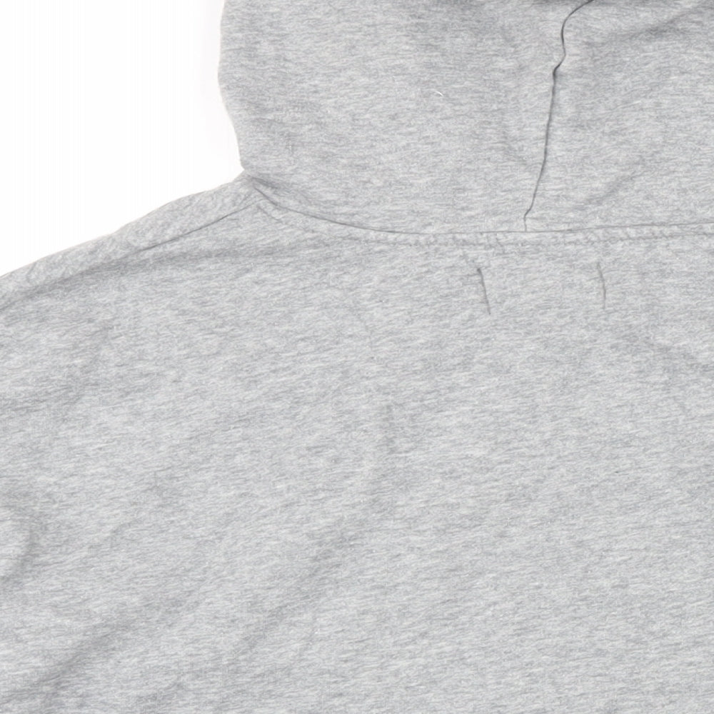 Pieces Womens Grey Polyester Pullover Hoodie Size M