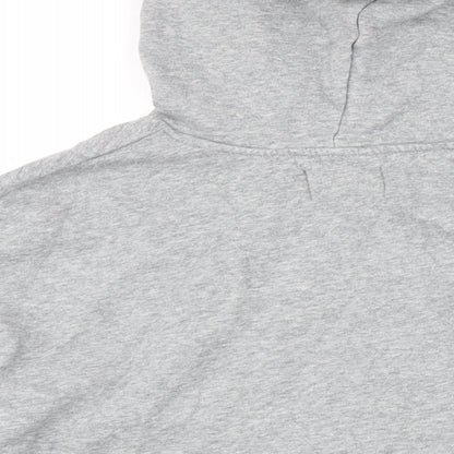 Pieces Womens Grey Polyester Pullover Hoodie Size M