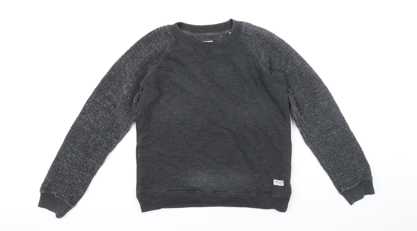 Womens UK Size 10 Jack Wills Grey Pullover Sweatshirt