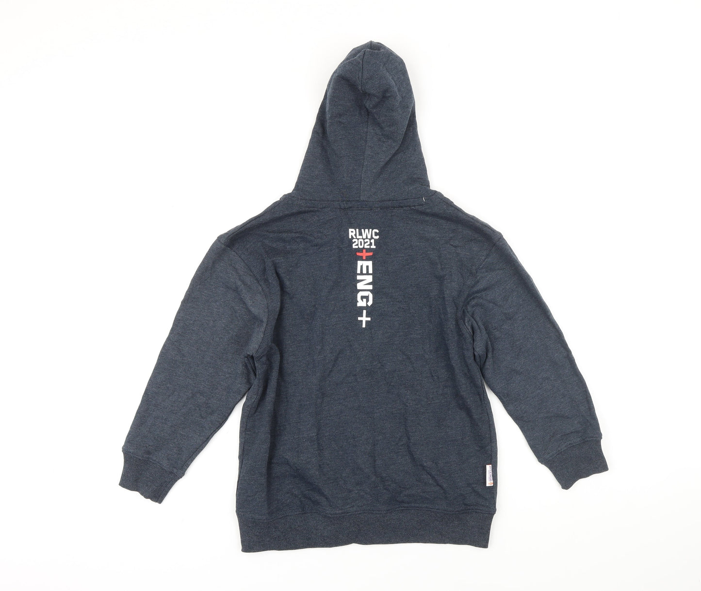 Rugby World Cup Boys Grey Polyester Full Zip Hoodie Size 9-10 Years Zip - Rugby World Cup 2021