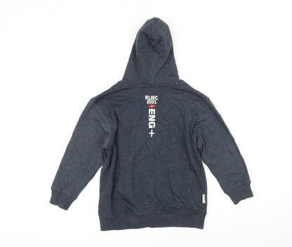 Rugby World Cup Boys Grey Polyester Full Zip Hoodie Size 9-10 Years Zip - Rugby World Cup 2021