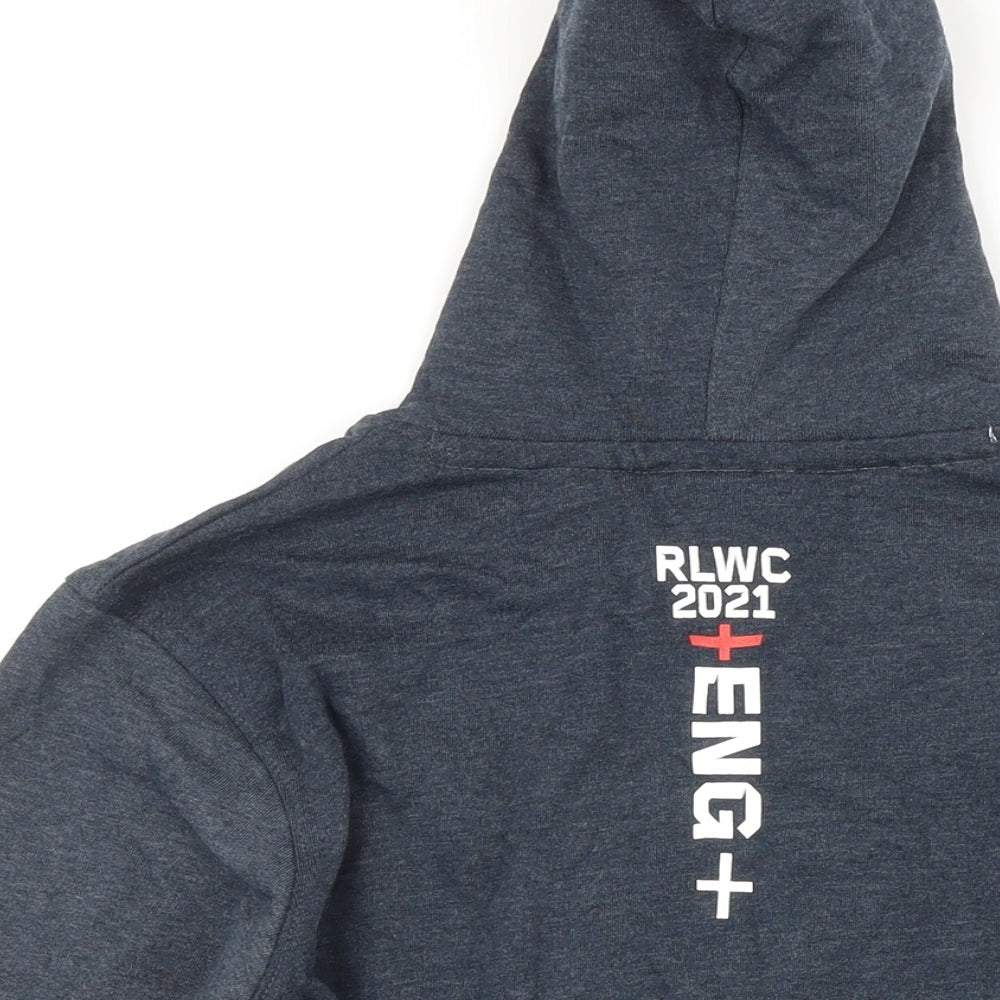 Rugby World Cup Boys Grey Polyester Full Zip Hoodie Size 9-10 Years Zip - Rugby World Cup 2021
