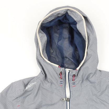 Womens UK Size S DECATHLON Blue Rain Coat