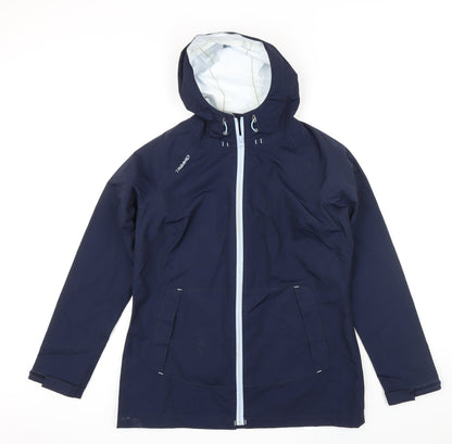 Womens UK Size M Tribord Blue Rain Coat