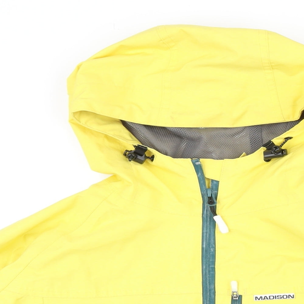Mens UK Size S Madison Yellow Rain Coat