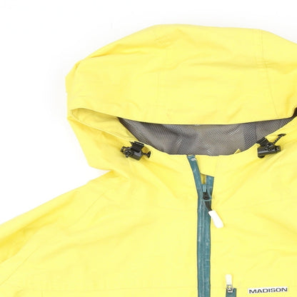 Mens UK Size S Madison Yellow Rain Coat
