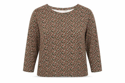 Womens UK Size XL Lands End Green Jersey Blouse