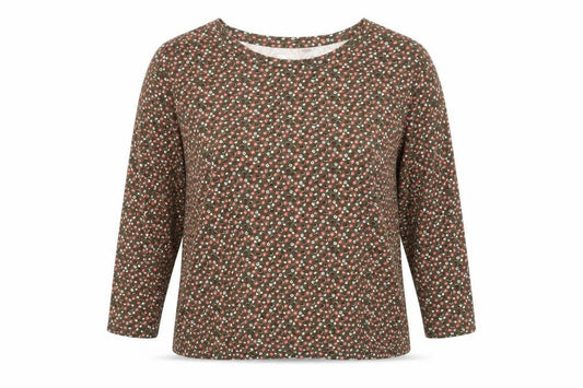 Womens UK Size XL Lands End Green Jersey Blouse