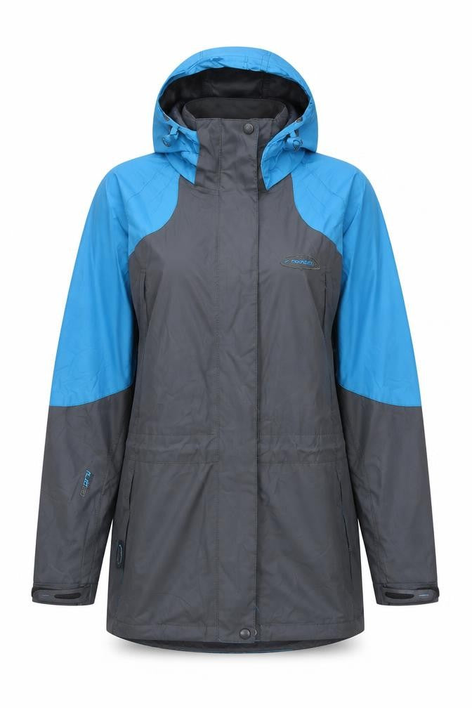 Womens UK Size 10 Mountain Life Grey Rain Coat