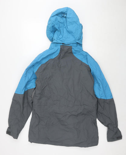 Womens UK Size 10 Mountain Life Grey Rain Coat