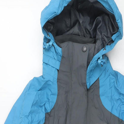 Womens UK Size 10 Mountain Life Grey Rain Coat