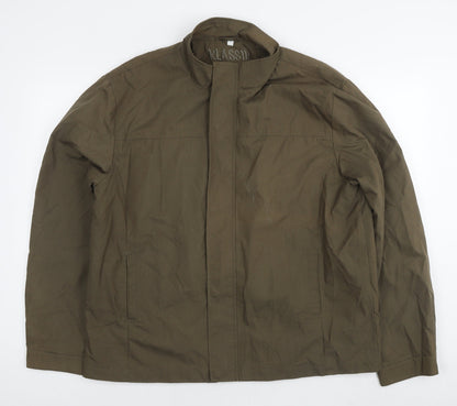 Mens UK Size L Klassik Green Bomber Jacket