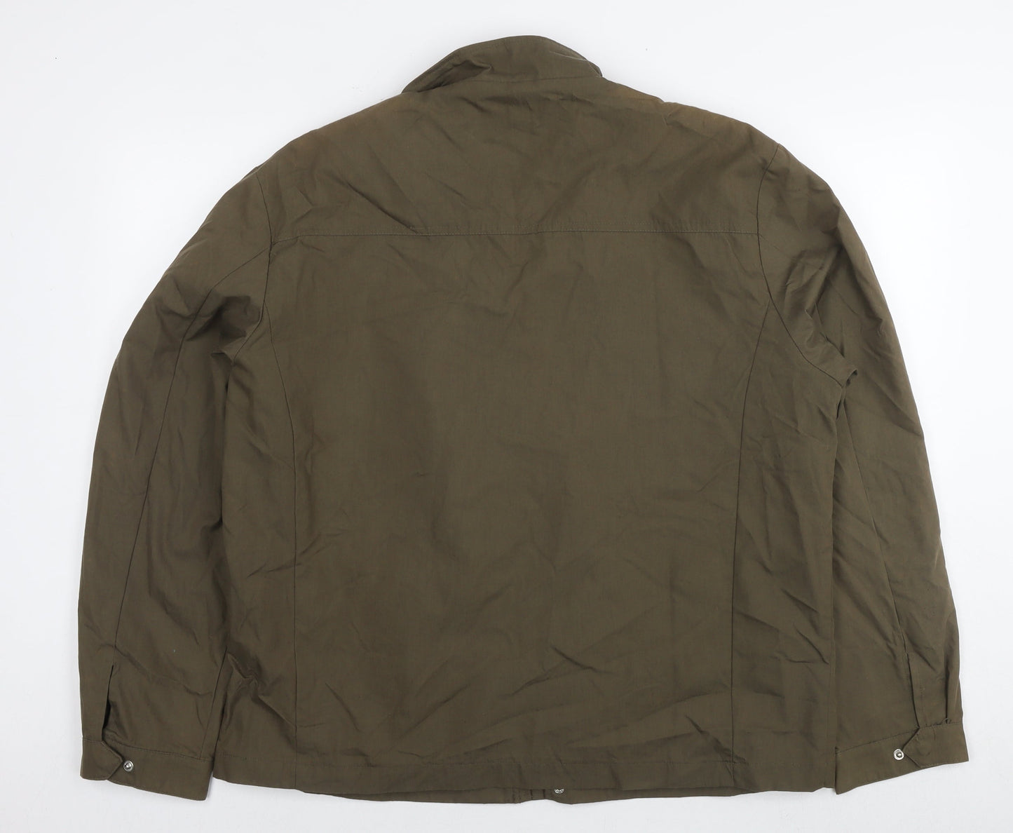 Mens UK Size L Klassik Green Bomber Jacket