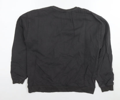 acdc Womens Brown Cotton Pullover Sweatshirt Size 8 Pullover - Logo