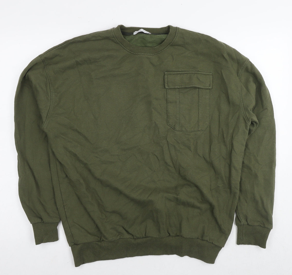 Cool Type Womens Green Cotton Pullover Sweatshirt Size L Pullover