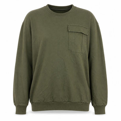 Cool Type Womens Green Cotton Pullover Sweatshirt Size L Pullover