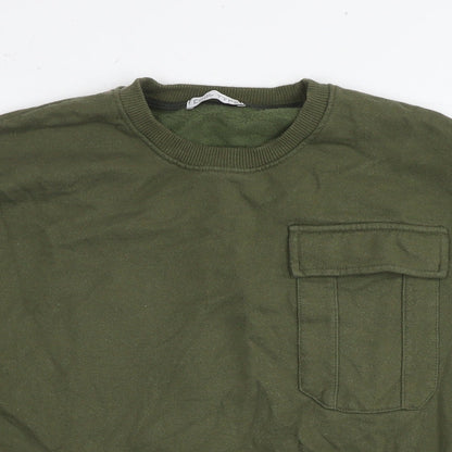 Cool Type Womens Green Cotton Pullover Sweatshirt Size L Pullover