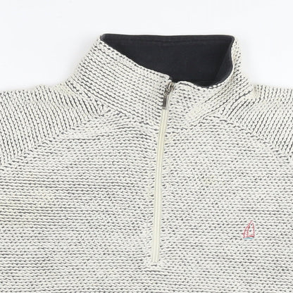 Dock Bay Womens White Cotton Pullover Sweatshirt Size 16 Pullover