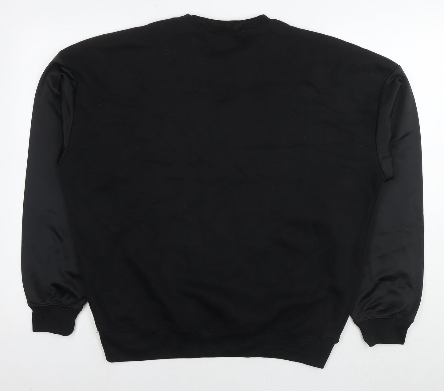 Get The Trend Womens Black Cotton Pullover Sweatshirt Size S Pullover - Tennis Club