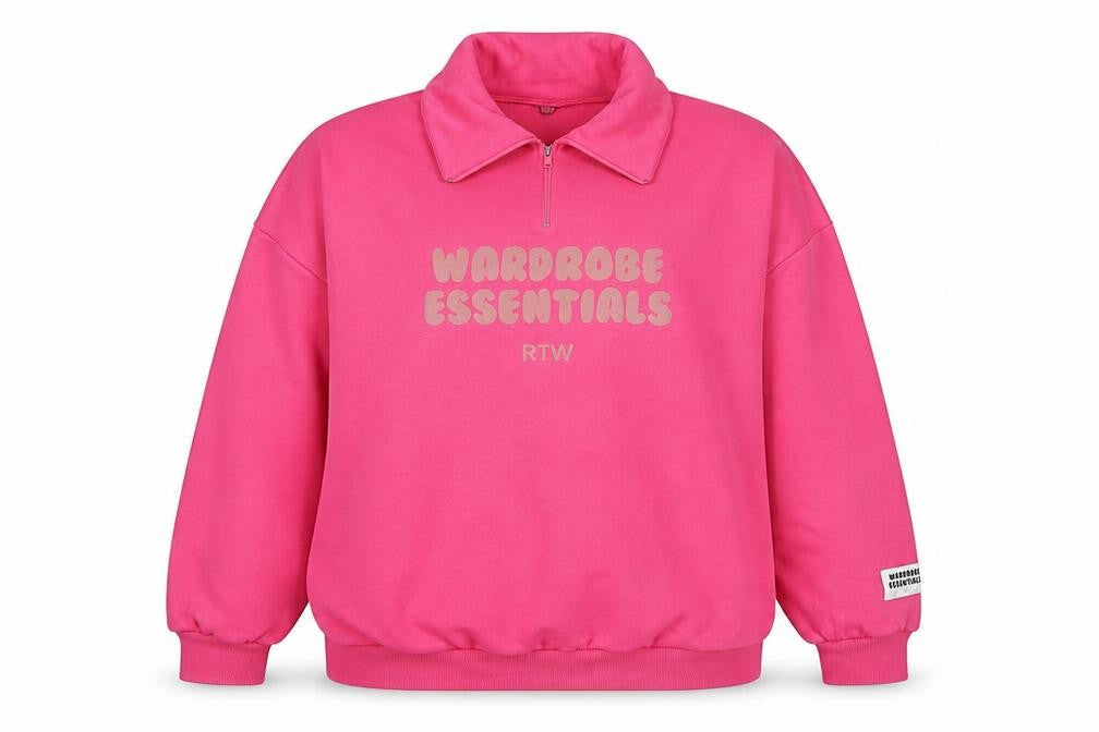 Womens UK Size XL Boohoo Pink Pullover Sweatshirt