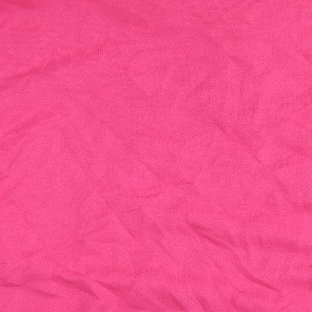 Boohoo Womens Pink Cotton Pullover Sweatshirt Size XL Pullover - Wardrobe Essentials