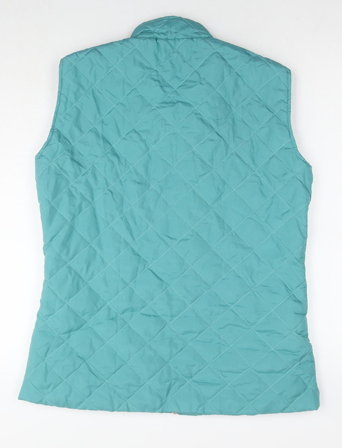Womens UK Size M Anne de Lancey Blue Quilted Coat