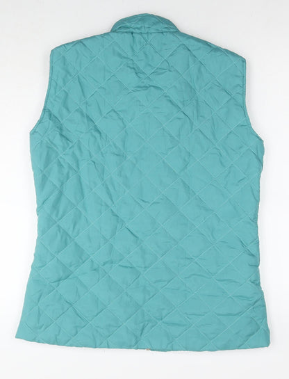 Womens UK Size M Anne de Lancey Blue Quilted Coat