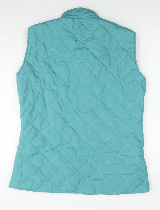Womens UK Size M Anne de Lancey Blue Quilted Coat