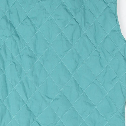 Womens UK Size M Anne de Lancey Blue Quilted Coat
