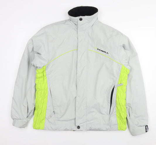 O'Neill Womens Grey Ski Jacket Jacket Size L Zip