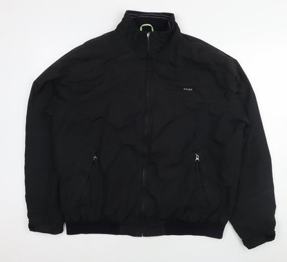 Mens UK Size L Maine Black Bomber Jacket