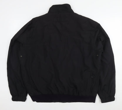 Mens UK Size L Maine Black Bomber Jacket