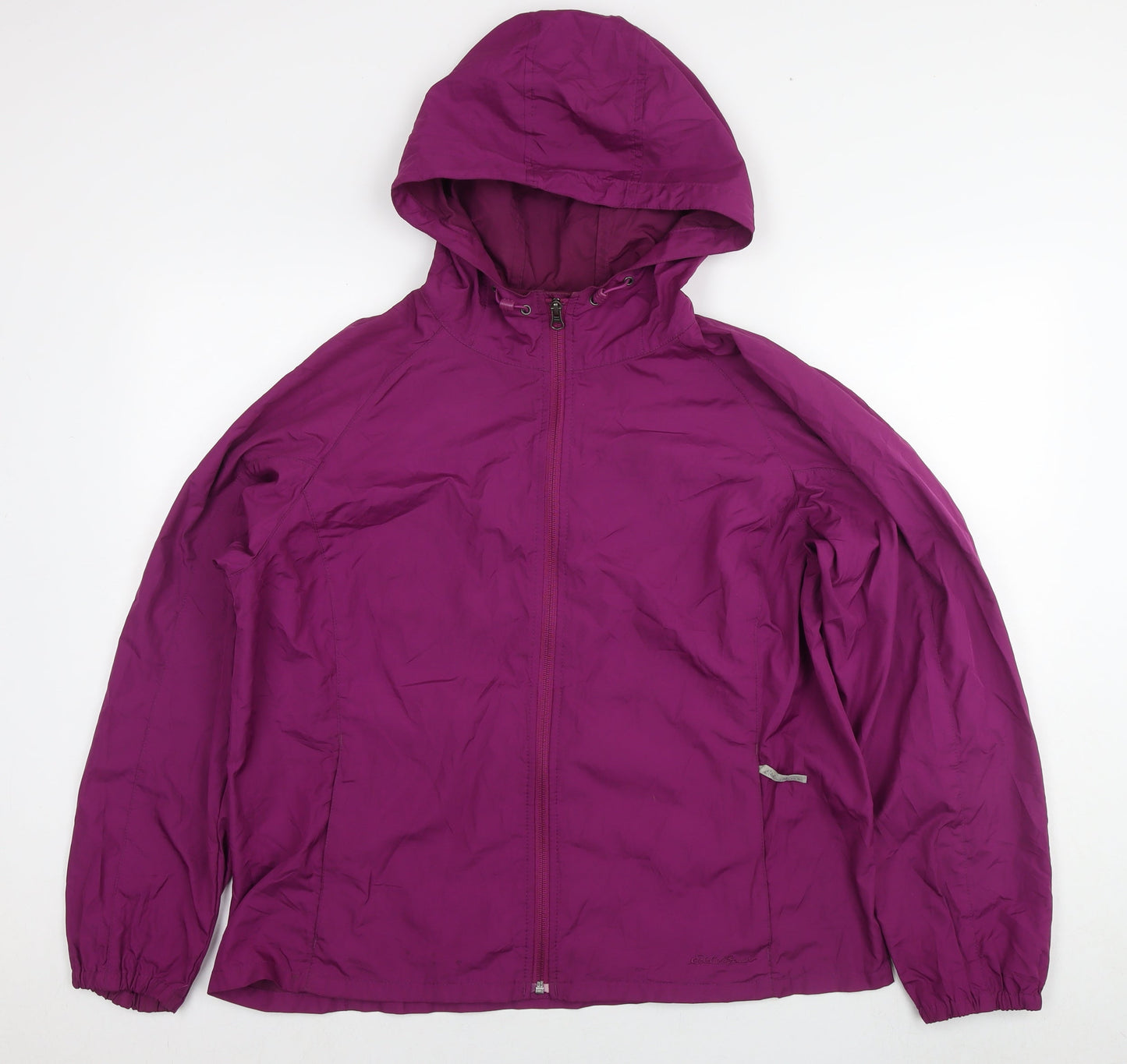 Eddie Bauer Womens Pink Jacket Size XL Zip