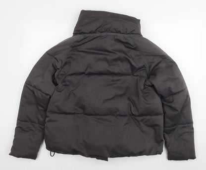 NEXT Womens Grey Puffer Jacket Jacket Size 12 Zip