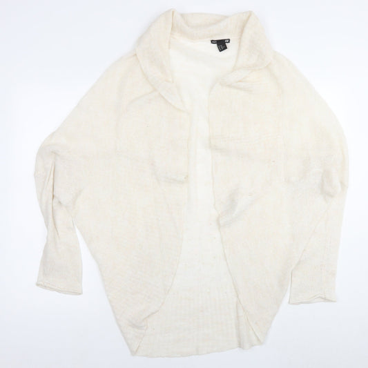 Womens UK Size M H&M White Cape Jumper