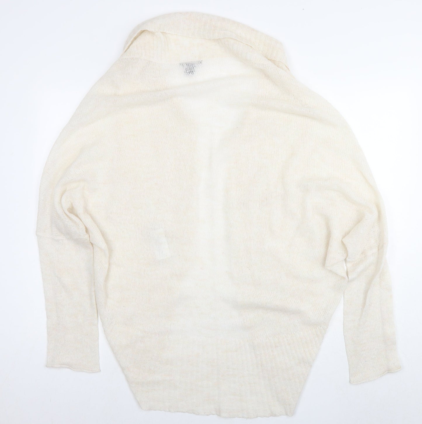 Womens UK Size M H&M White Cape Jumper