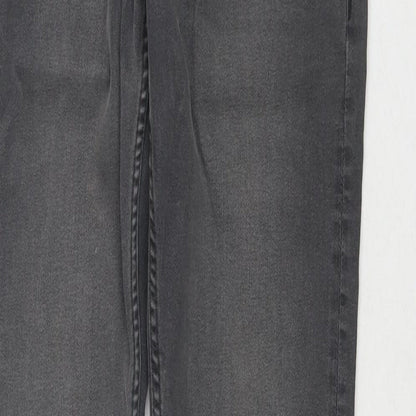 Denim & Co. Mens Grey Polyester Blend Skinny Jeans Size 30 in L30 in Regular Zip