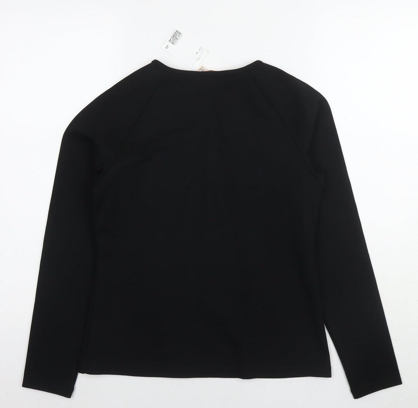 Womens UK Size M H&M Black Basic Blouse