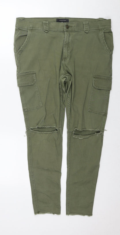 Womens UK Size 12 Atmosphere Regular Fit Skinny Green Jeans