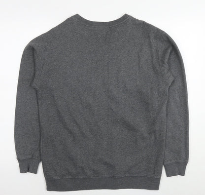 PINK Womens Grey Cotton Pullover Sweatshirt Size S Pullover