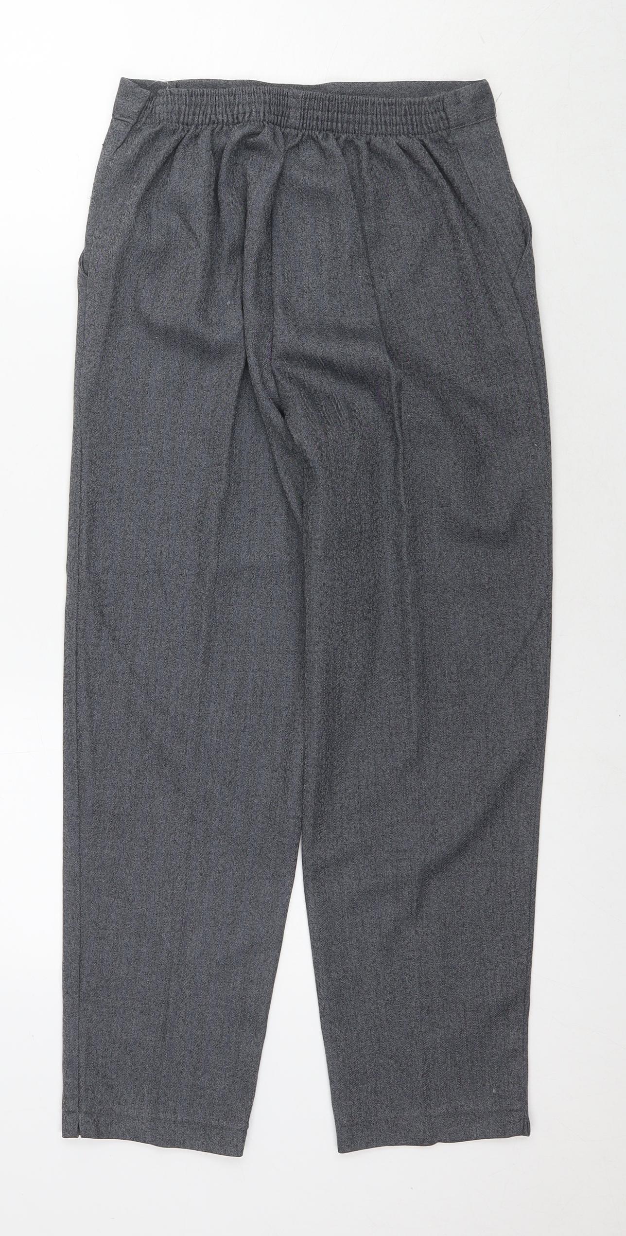 Womens UK Size 10 Emma Regular Fit  Grey Trousers