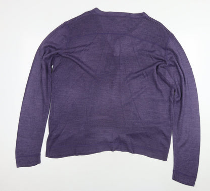 Womens UK Size XL Red Herring Purple Pullover Jumper