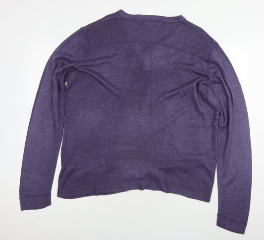 Womens UK Size XL Red Herring Purple Pullover Jumper