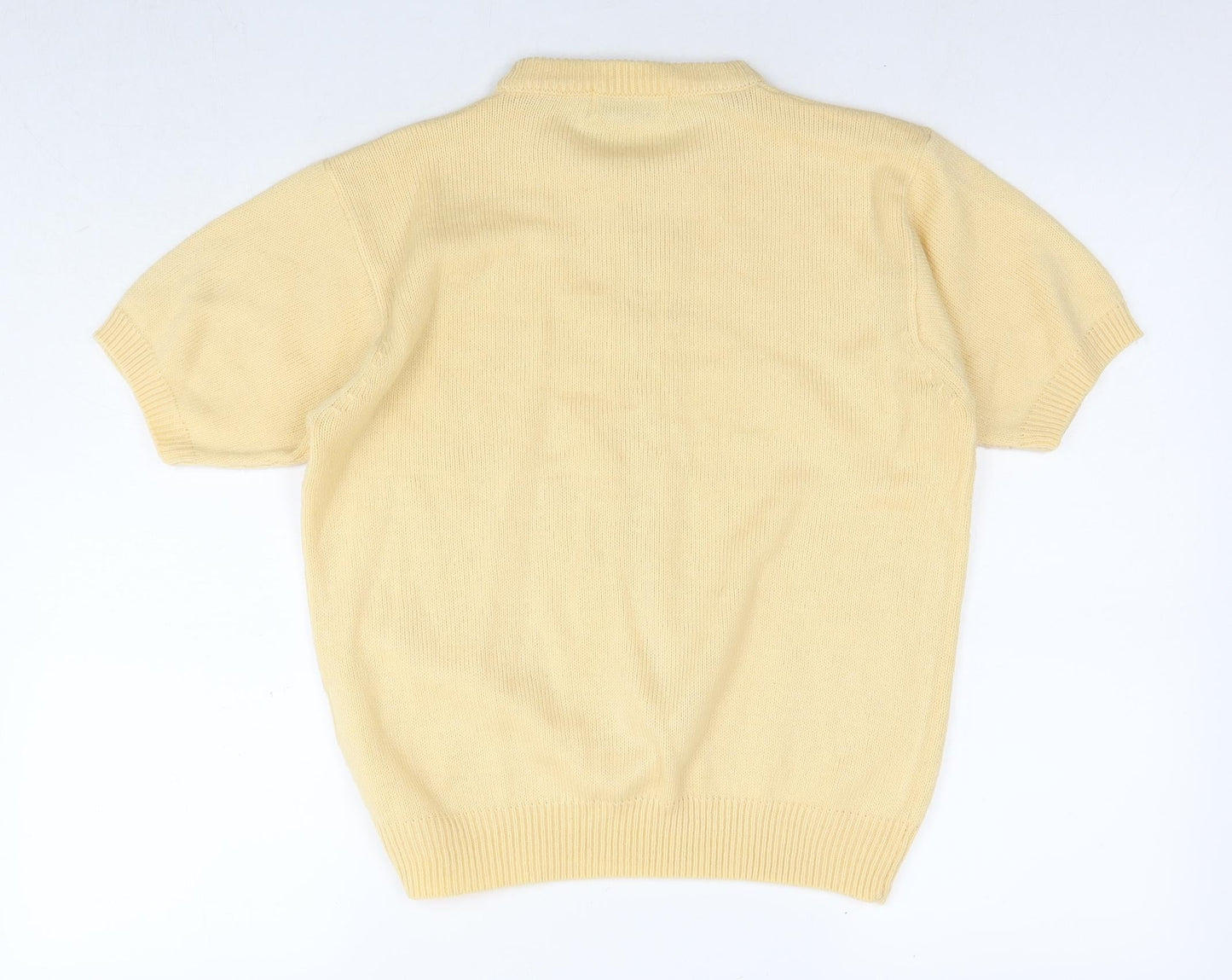 Womens UK Size 10 Berkertex Yellow Pullover Jumper