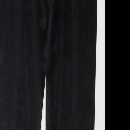 New Look Womens Black Polyester Trousers Size 14 L26 in Regular