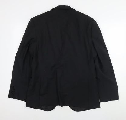 Mens UK Size 40 Marks and Spencer Regular Black Suit Jacket