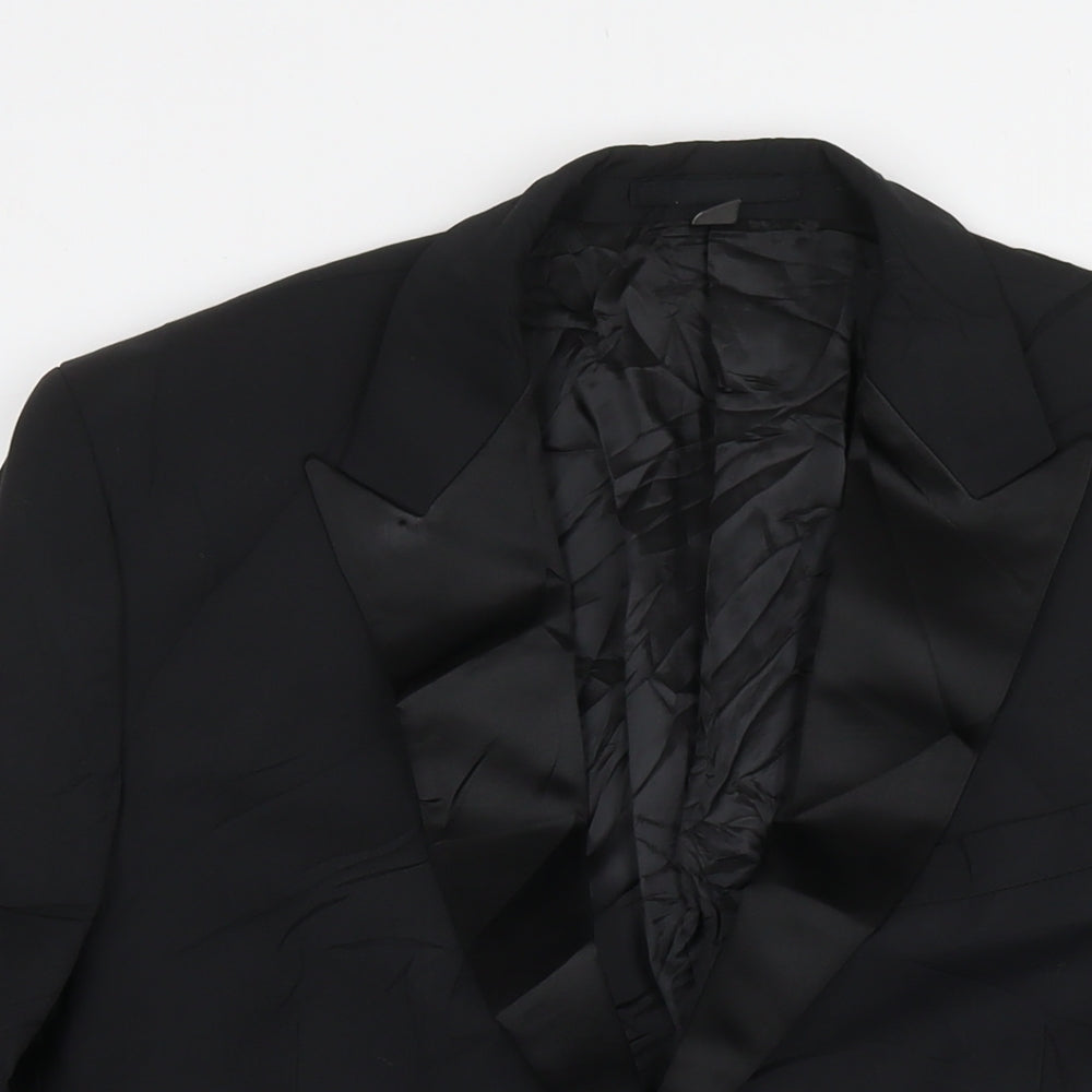Mens UK Size 40 Marks and Spencer Regular Black Suit Jacket