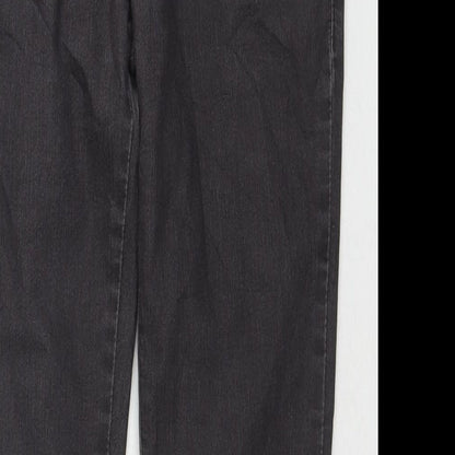 Ice Blue Womens Grey Cotton Skinny Jeans Size 27 in L26 in Regular Zip